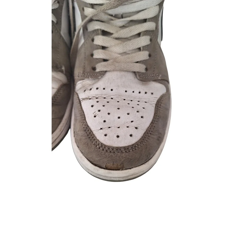 Jordan Air‎ Jordan 1 SE Mid Patent Cool Grey White/Grey Leather Men HF3216-100